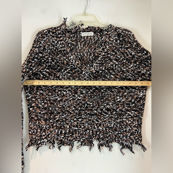 Made with Love Multicolor Distressed Sweater Size Small (Sku 300) - Picture 2 of 8